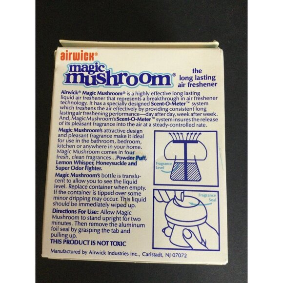 Vintage Airwick Magic Mushroom Lot of 3 Air Fresheners - Picture 5 of 9